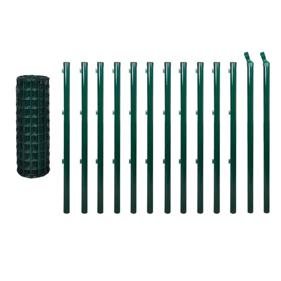 Euro Fence Steel 25x1.5 m Green