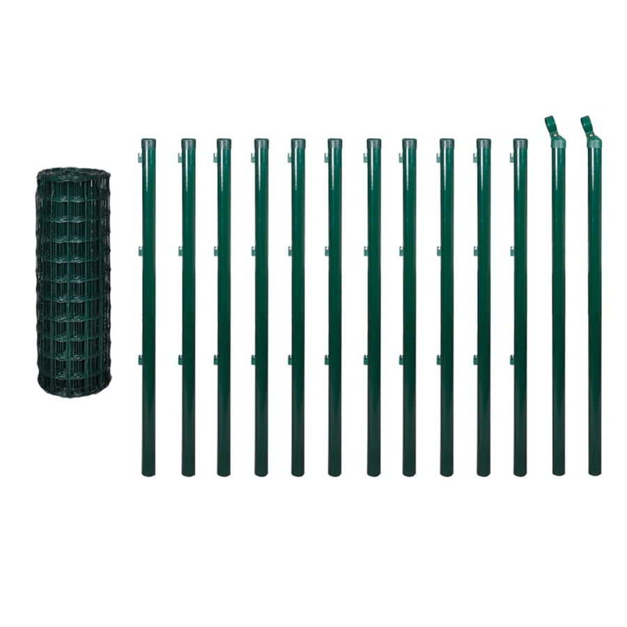 Euro Fence Steel 25x1.5 m Green