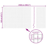 Euro Fence Steel 25x1.2 m Green - 45-Degree Angle