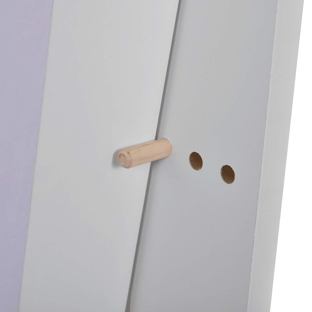 Free Standing Mirror White Adjustable