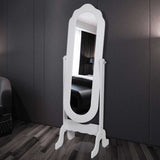 Free Standing Mirror White Adjustable