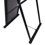 Free Standing Floor Mirror Full Length Rectangular Black - Top-Down View