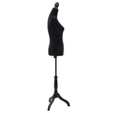 Ladies Bust Display Black Female Dressmakers Dummy Mannequin - Side View