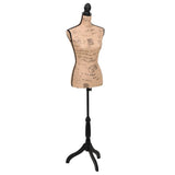 Ladies Bust Display Bust Brown Black Jute Female Dressmakers Dummy Mannequin Display
