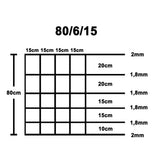 Garden Fence Galvanised Steel 50 m 80 cm
