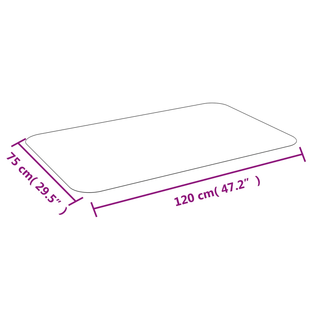 Floor Mat for Laminate or Carpet 75 cm x 120 cm