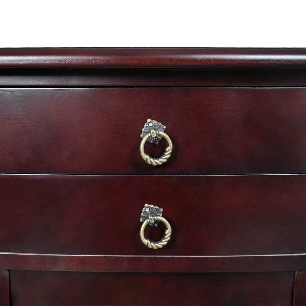Nightstand with 2 Drawers Brown