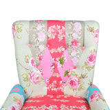 French Chair with Patchwork Design Fabric