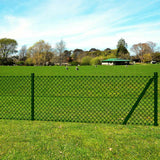 Chain Link Fence with Posts Spike Steel 1.5x15 m