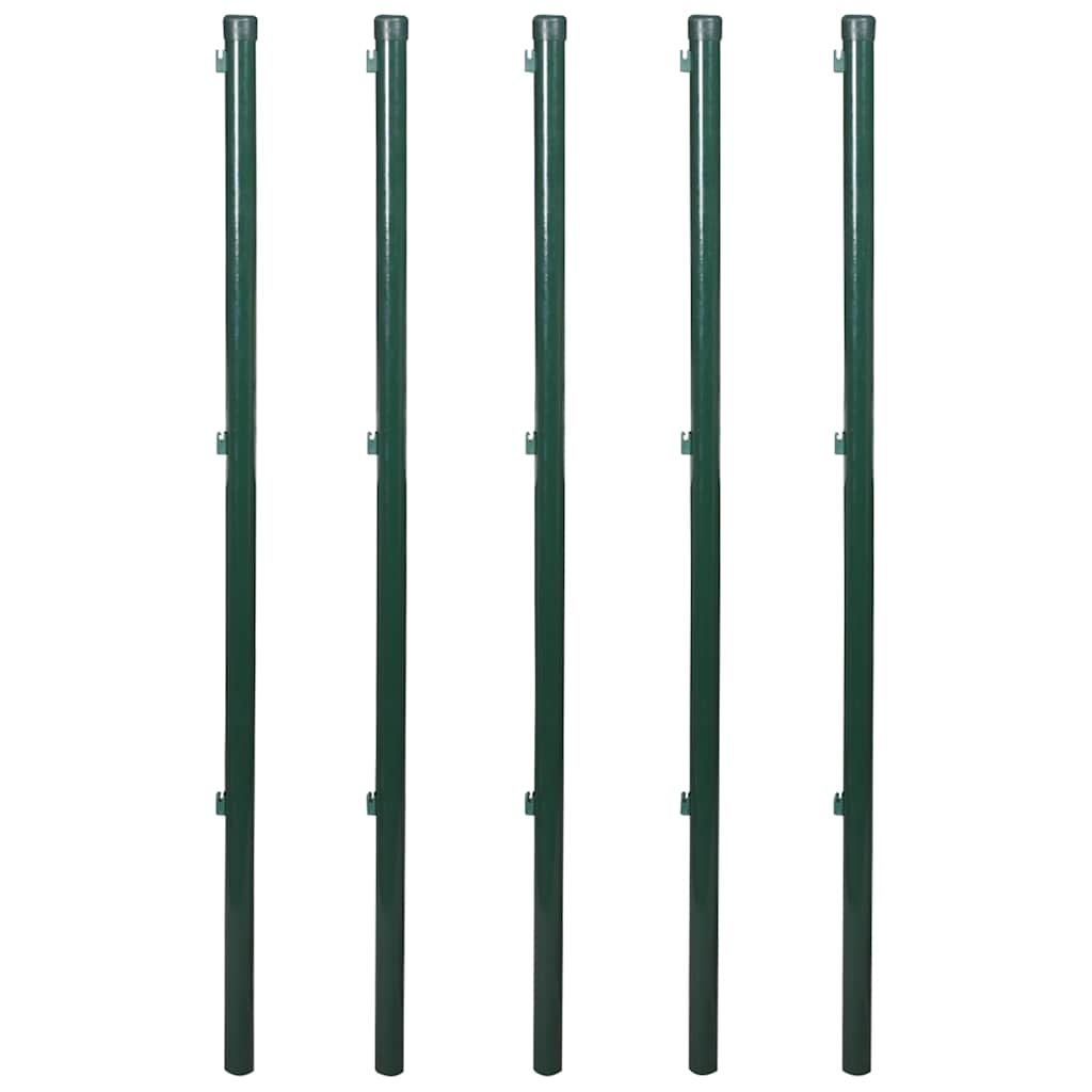 Chain Link Fence with Posts Spike Steel 1.5x15 m