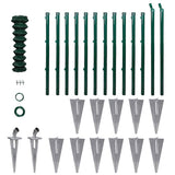 Chain Link Fence with Posts Spike Steel 1.25x25 m