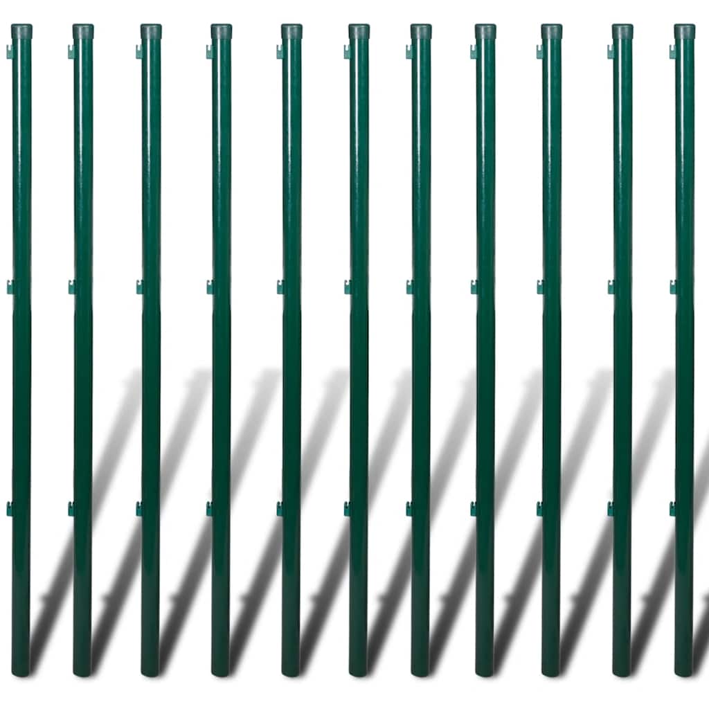 Chain Link Fence with Posts Spike Steel 1.25x25 m