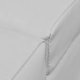 Chaise Longue White Faux Leather