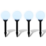 Outdoor Pathway Lamps 4 pcs LED 15 cm with Ground Spike - Side View