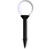 Outdoor Pathway Lamps 4 pcs LED 15 cm with Ground Spike - Top-Down View