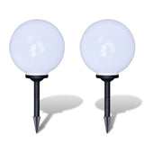 Outdoor Pathway Lamps 2 pcs LED 30 cm with Ground Spike - Front View