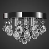 Pendant Ceiling Lamp Crystal Design Chandelier Chrome - Top-Down View