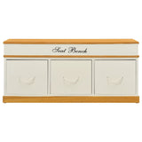 Storage Bench Shoe Cabinet Entryway Bench - Front View