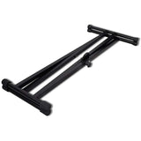 Adjustable Double Braced Keyboard Stand X-Frame - Side View