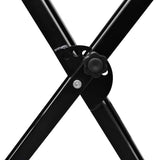 Adjustable Double Braced Keyboard Stand X-Frame - Top-Down View