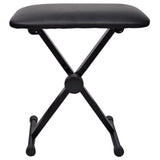 Adjustable Keyboard & Piano Stool Foldable - Front View