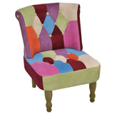 French Chair with Patchwork Design Fabric