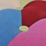 French Chair with Patchwork Design Fabric - Top-Down View