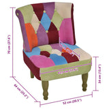 French Chair with Patchwork Design Fabric