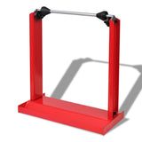 Professional Motorcycle Wheel Balancing Stand Red - Rear View