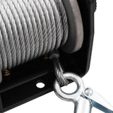 12 V Electric Winch 907 KG Wire Remote Control - 45-Degree Angle