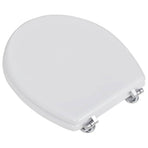 WC Toilet Seat MDF Lid Simple Design White