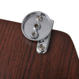 WC Toilet Seat MDF Lid Simple Design Brown - Close-Up Angle