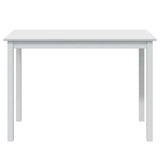 5 Piece Dining Set White - Close-Up Angle
