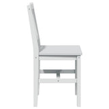 5 Piece Dining Set White - Low Angle