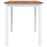 5 Piece Dining Set Brown and White - Extra Image