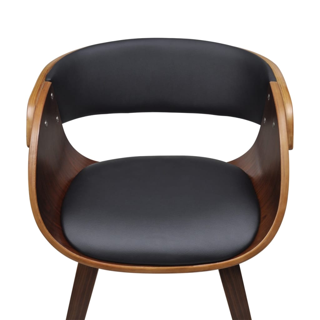 Dining Chairs 6 pcs Brown Faux Leather