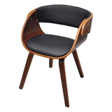 Dining Chairs 6 pcs Brown Faux Leather