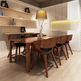 Dining Chairs 6 pcs Brown Faux Leather