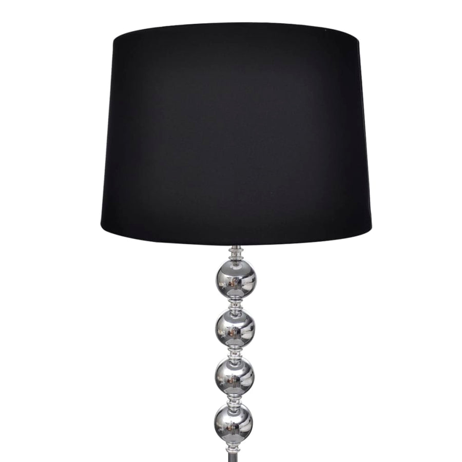 Floor Lamp Shade with High Stand 4 Ball Stack Decoration Black