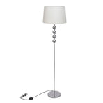 Floor Lamp Shade with High Stand 4 Ball Stack Decoration White