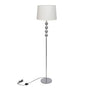 Floor Lamp Shade with High Stand 4 Ball Stack Decoration White