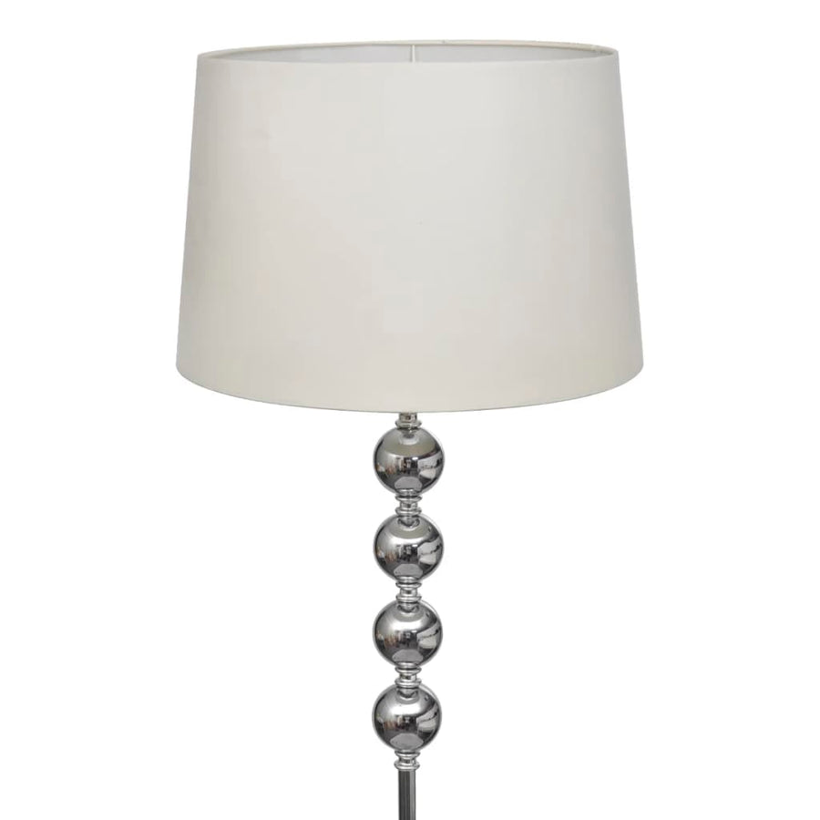 Floor Lamp Shade with High Stand 4 Ball Stack Decoration White