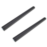 Wall Sticker Blackboard 0.6 x 3 m 2 Rolls with Chalks - Top-Down View