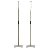 Universal Speaker Stand Silver 2 pcs - Front View