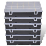 Storage Box Sort Case 6 pcs - Front View