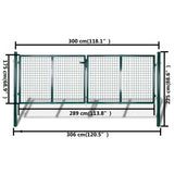 Garden Mesh Gate Fence Door Wall Grille 300x175 cm