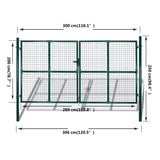 Garden Mesh Gate Fence Door Wall Grille 300x200 cm