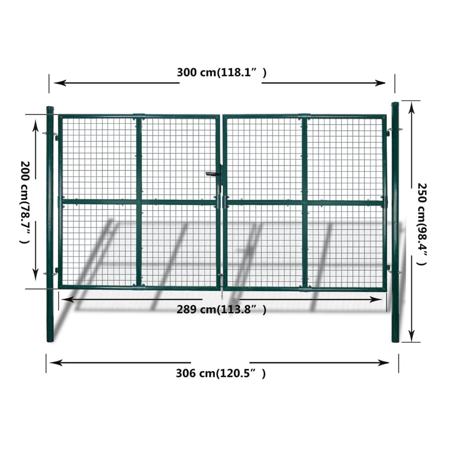 Garden Mesh Gate Fence Door Wall Grille 300x200 cm