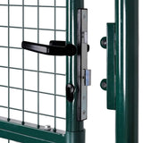 Garden Mesh Gate Fence Door Wall Grille 100x150 cm - Rear View
