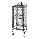 Wine Rack for 28 Bottles Metal - Side View